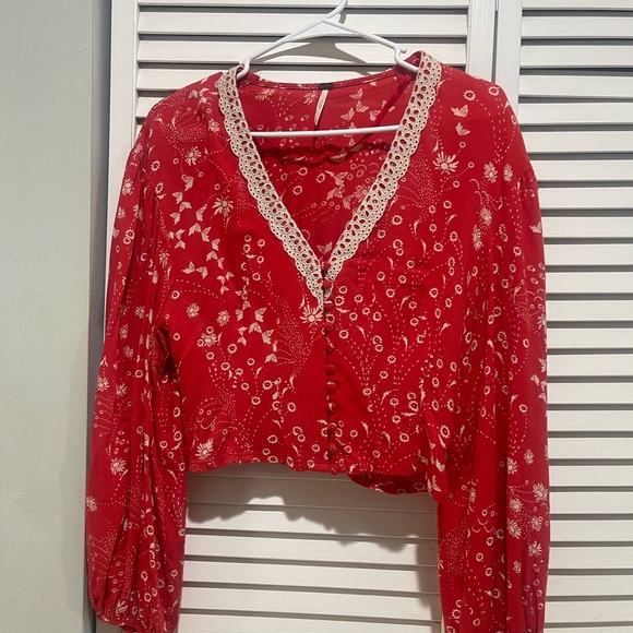 Sale‼️Free People Long Sleeves Blouse - Size Xsmall - Picture 3 of 12